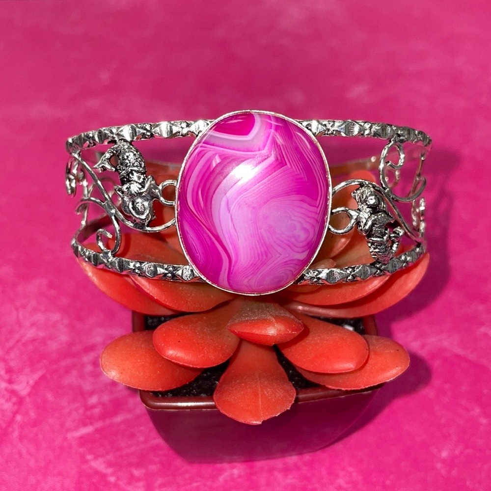 Pink Agate Bracelet